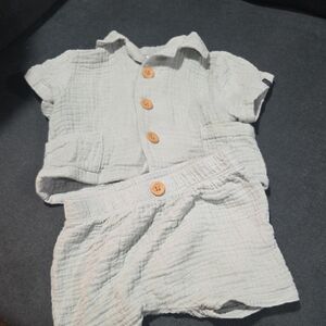 Kids Button-Up Matching Set